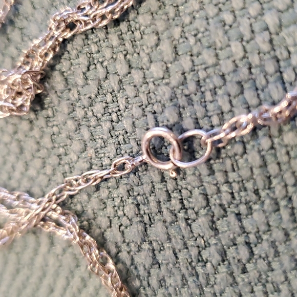 Vintage 925 Silver Necklace, Sweet SUPER Unique Chain, 24 inches - Picture 4 of 10